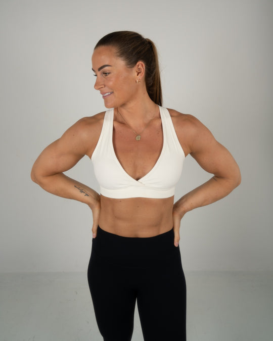 Elevate Cross Bra (Vanilla)