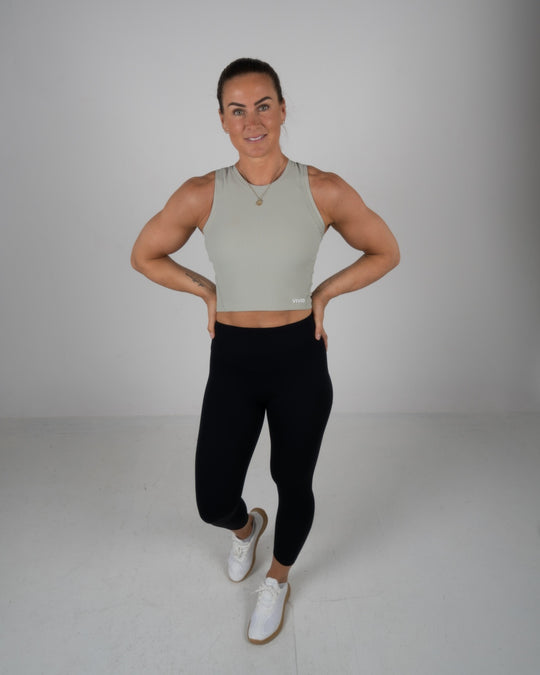 Elevate Ribbed Top (Light Green - lmt edt)