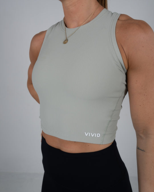 Elevate Ribbed Top (Light Green - lmt edt)