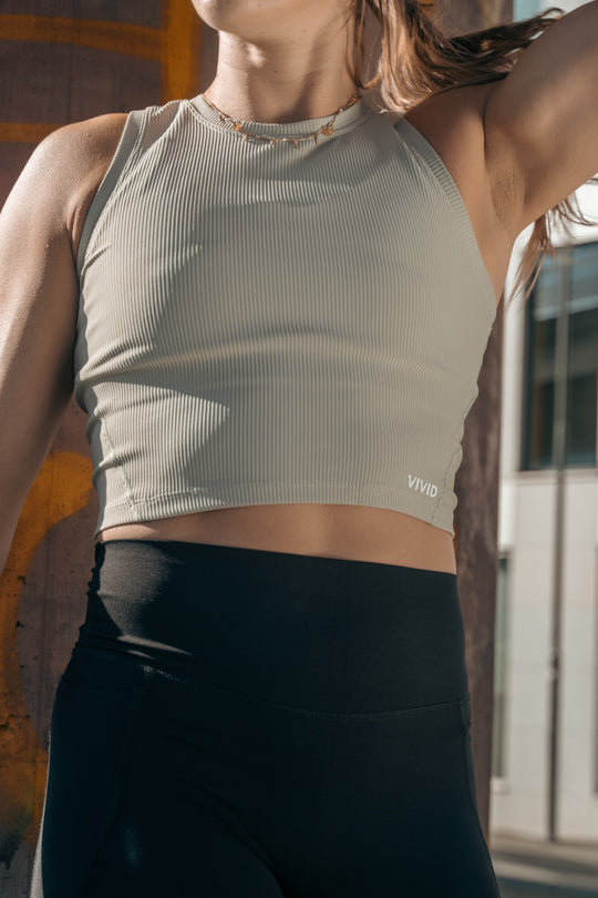 Elevate Ribbed Top (Light Green - lmt edt)