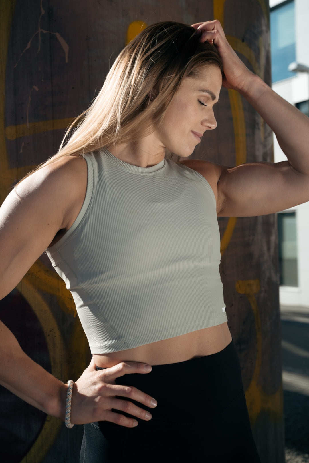 Elevate Ribbed Top (Light Green - lmt edt)