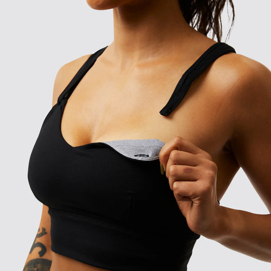 Milk and Muscles Nursing Sports Bra (Black)