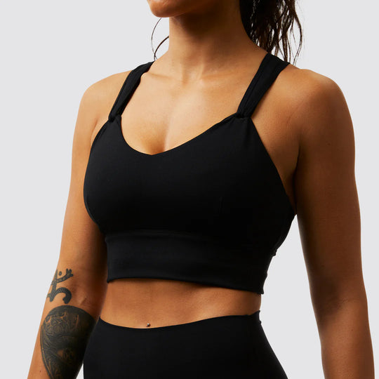 Milk and Muscles Nursing Sports Bra (Black)