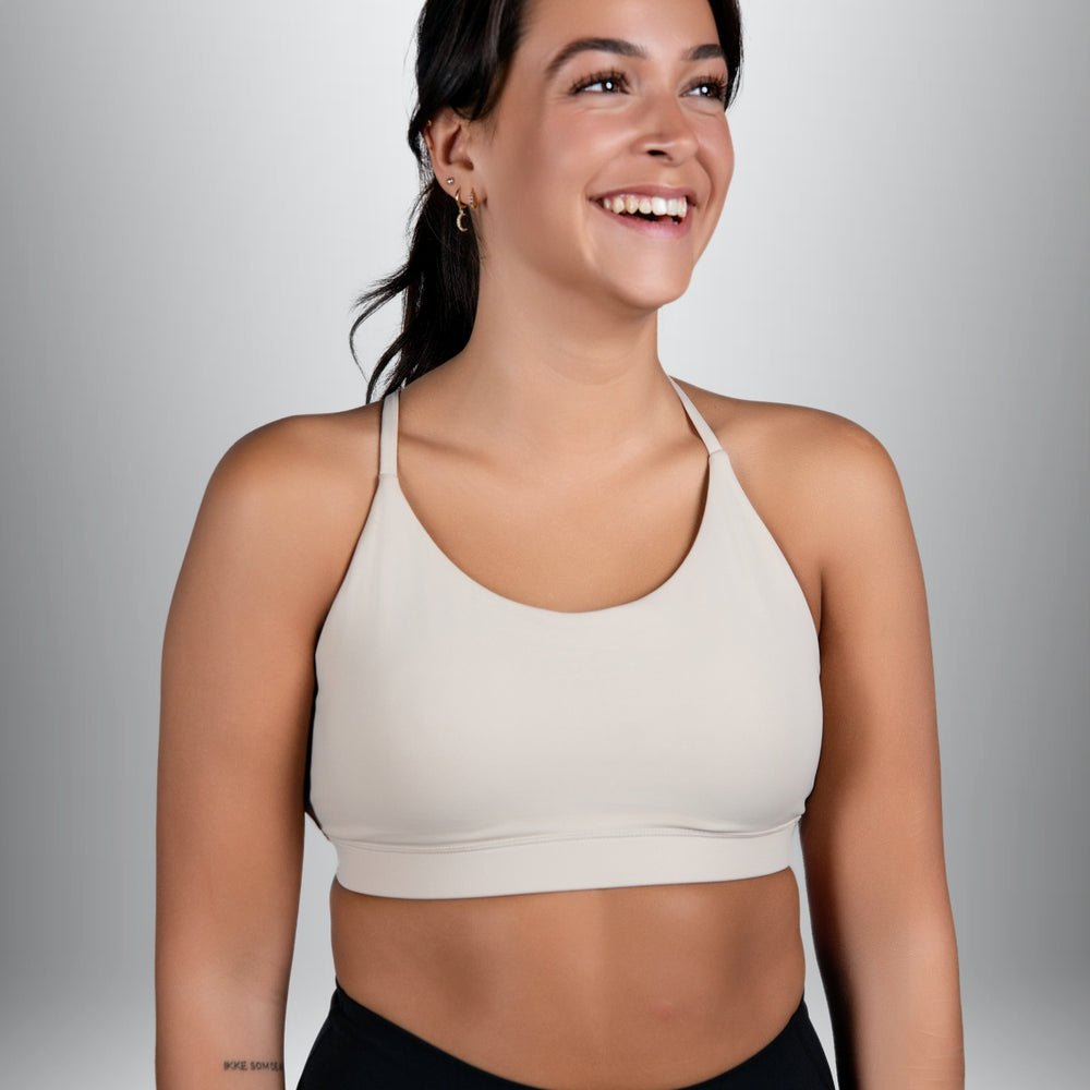 Minimalistic Sports Bra (Beige)