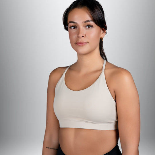 Minimalistic Sports Bra (Beige)