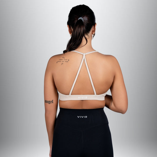 Minimalistic Sports Bra (Beige)