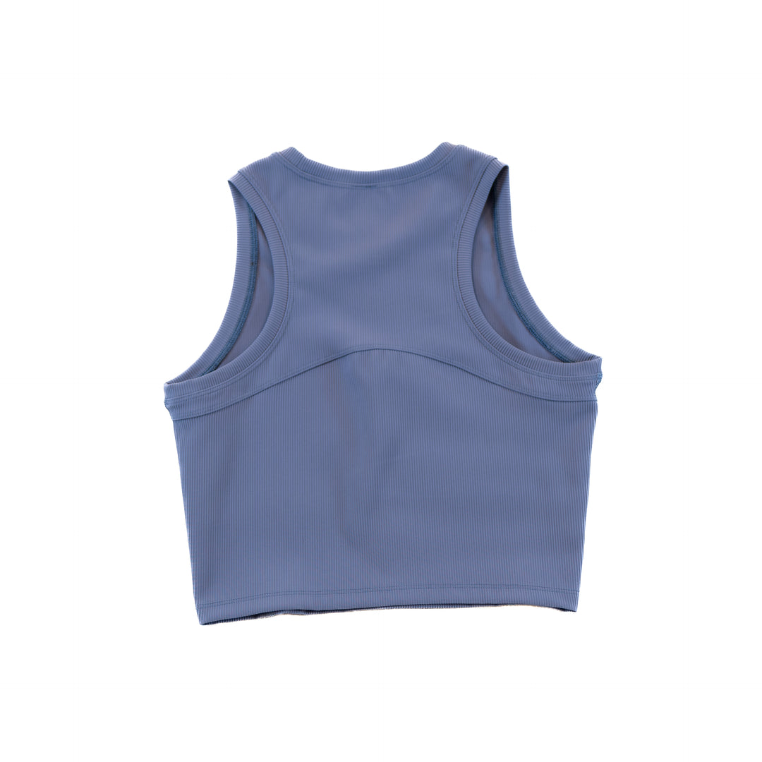 Elevate Ribbed Top (Steel Blue)