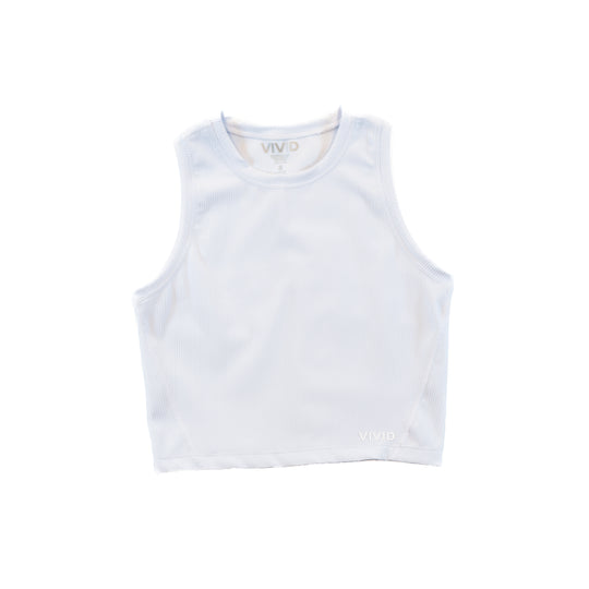 Elevate Ribbed Top (Bright White)