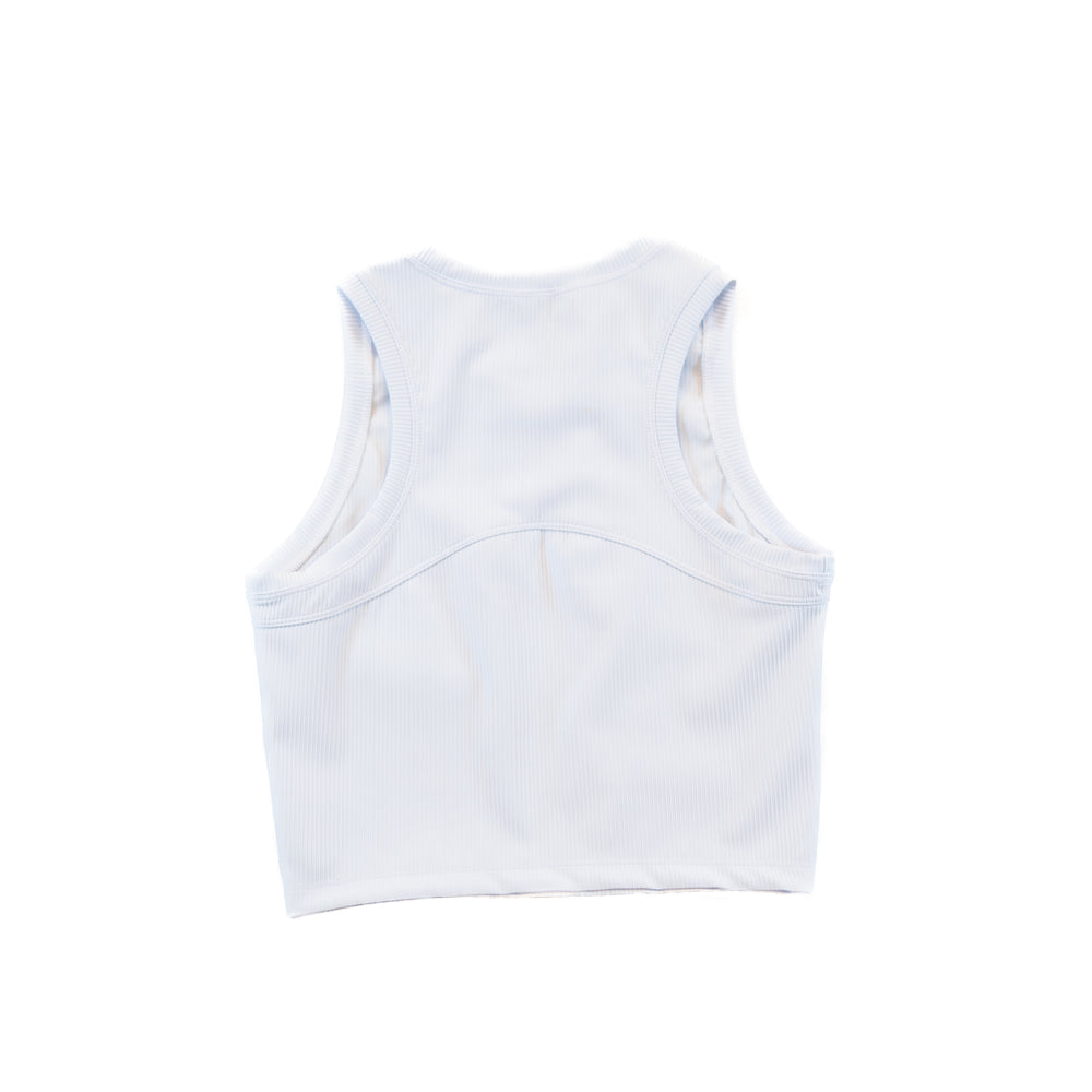 Elevate Ribbed Top (Bright White)