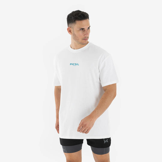 Picsil Men's Oversized T-shirt (White)