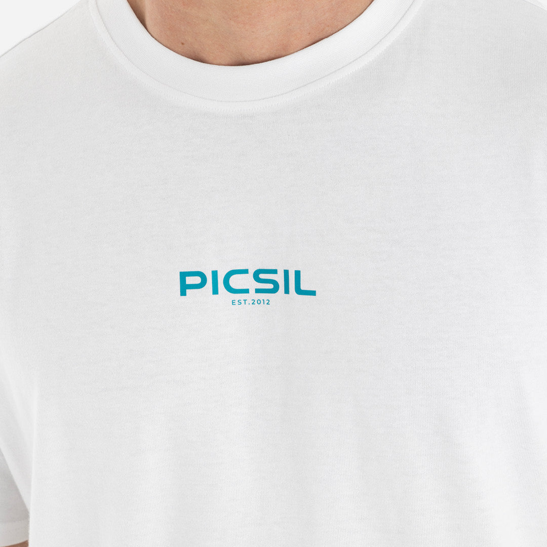 Picsil Men's Oversized T-shirt (White)