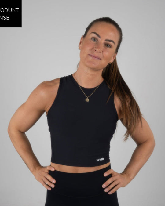 Elevate Ribbed Top (Midnight Black)