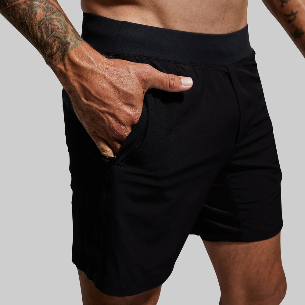 Versatile Shorts W/ Compression 7" (Black)