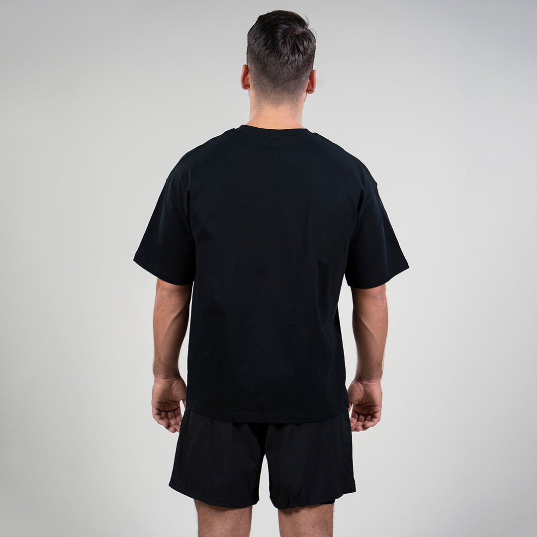 Oversized Unisex Heavy Tee (Black)