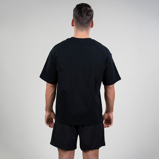 Oversized Unisex Heavy Tee (Black)