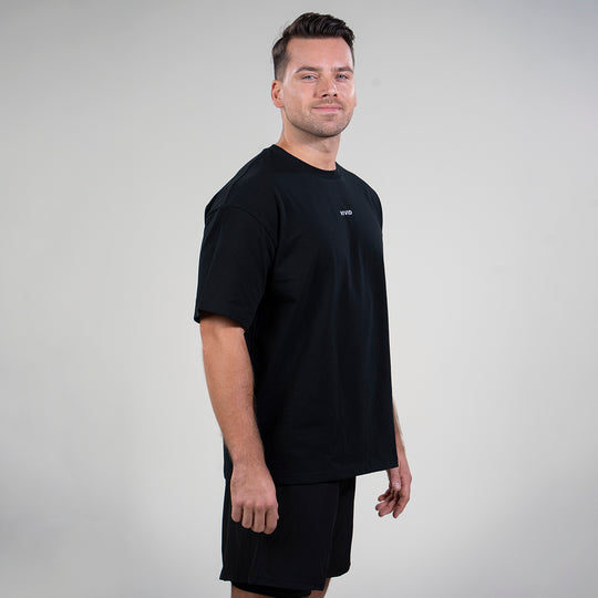 Oversized Unisex Heavy Tee (Black)