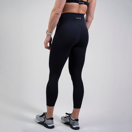 Fluid Womens Leggings (Black) - Vivid Treningstights