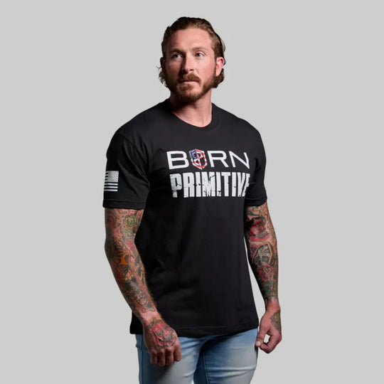 Born Primitive Brand Tee (Black USA)