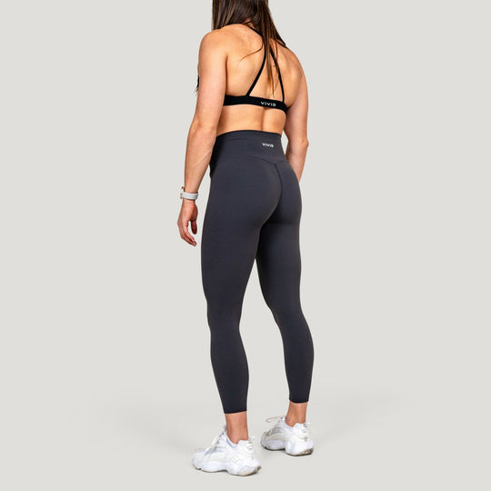 Fluid Womens Leggings (Gray) - Vivid Treningstights