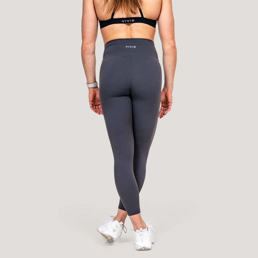 Fluid Womens Leggings (Gray) - Vivid Treningstights