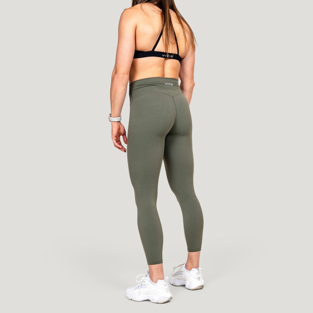 Fluid Womens Leggings (Green) - Vivid Treningstights