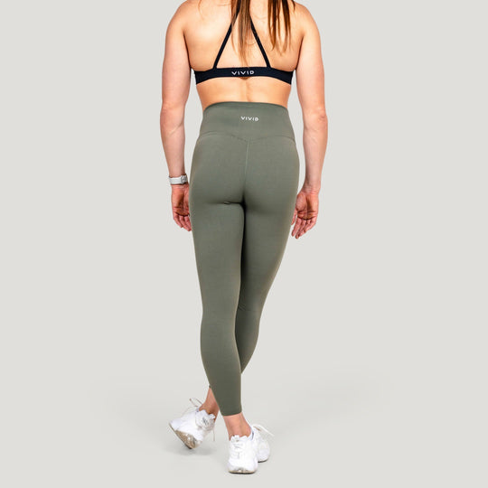 Fluid Womens Leggings (Green) - Vivid Treningstights