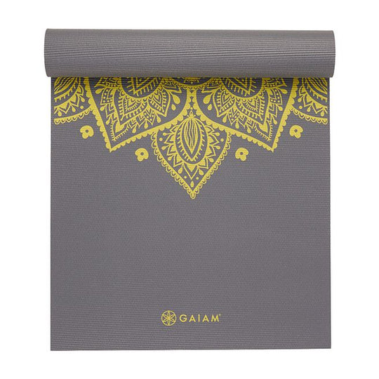 Gaiam Yoga Mat Citron Sundial 6mm