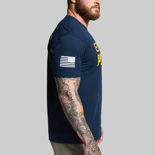 Brand Tee (Midnight Navy/Gold) ⎸ Born Primitive