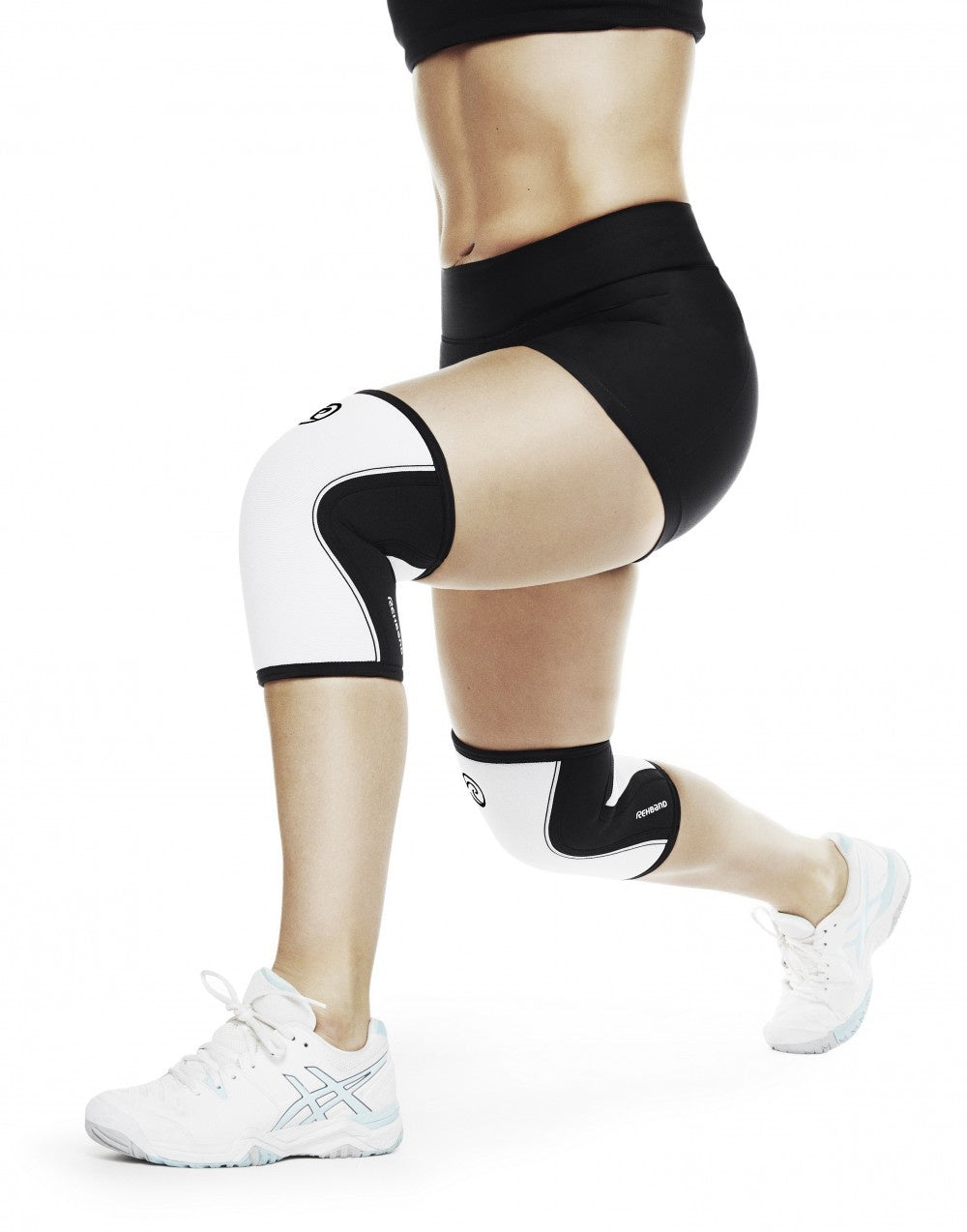Rehband RX Knee Sleeve 5mm (White/Black)